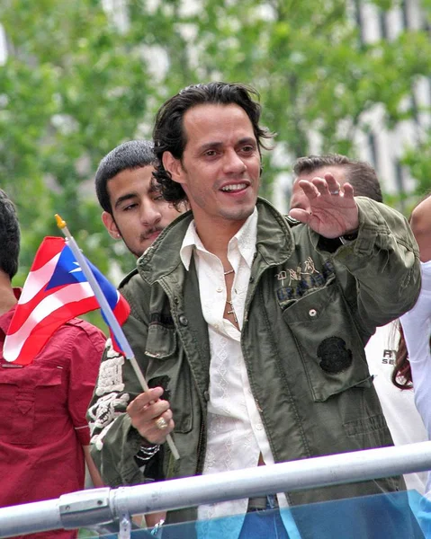 Marc Anthony Comparecimento Para 50Th Anniversary National Puerto Rican Day — Fotografia de Stock