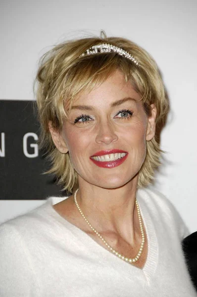 Sharon Stone Son Arrivée Bal Promo Promotion Espoir 2007 Sportsmen — Photo