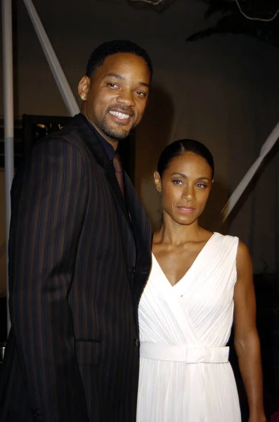 Smith Dan Istrinya Jada Pinkett Smith Saat Penayangan Perdana Ray — Stok Foto