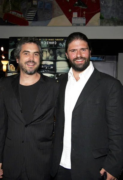 Alfonso Cuaron Sebastian Cordero Příjezdů Palm Pictures Cronicas Premiere Angelika — Stock fotografie