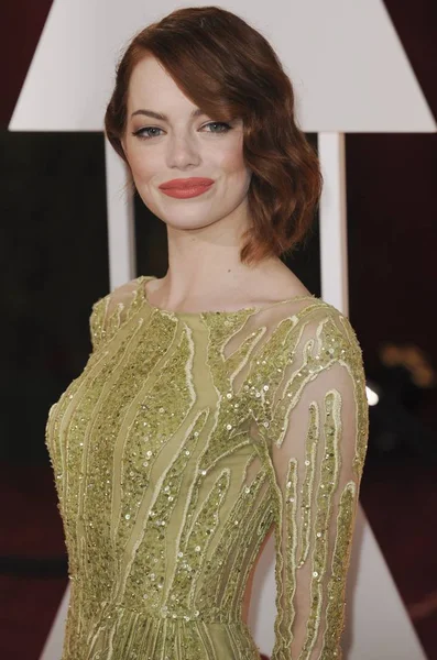 Emma Stone Reino Unido Fuera Por 87Th Academy Awards Oscars — Foto de Stock