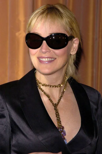 Sharon Stone Érkezik Éves Hollywood Bag Lady Lupus Luncheon Beverly — Stock Fotó