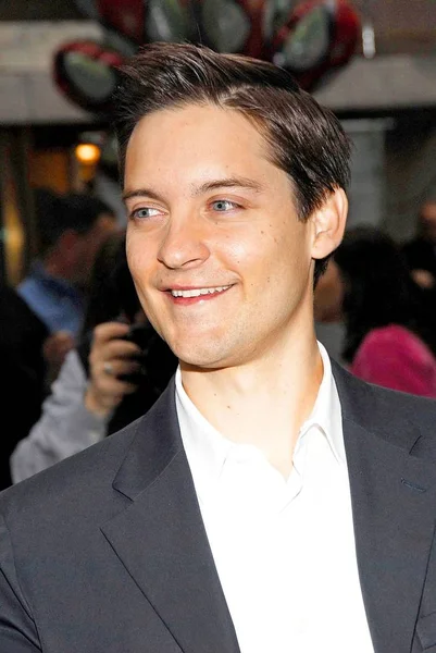 Tobey Maguire Talk Show Appearance Spider Man Week Nyc Kicks — Stock Photo, Image