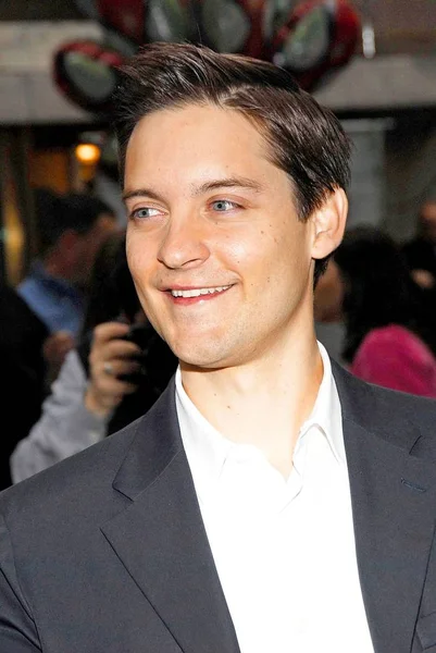 Tobey Maguire Talk Show Semana Spider Man Nueva York Comienza — Foto de Stock