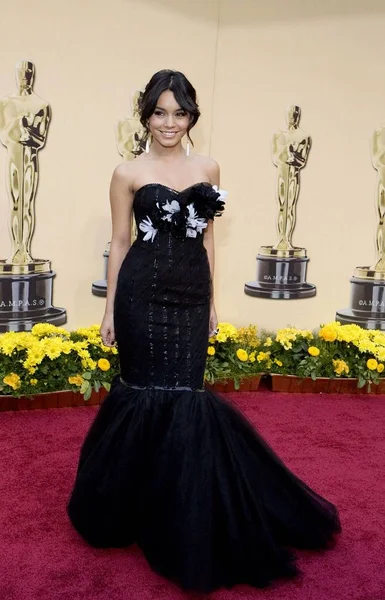 Vanessa Hudgens Wearing Custom Marchesa Gown Arrivals 81St Annual Academy — стоковое фото