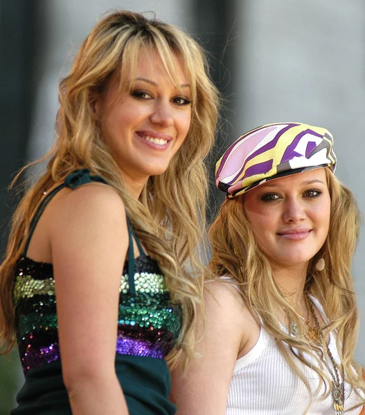 Hilary Duff Végez Élőben Reggelt America Nyári Koncert Sorozat Bryant — Stock Fotó