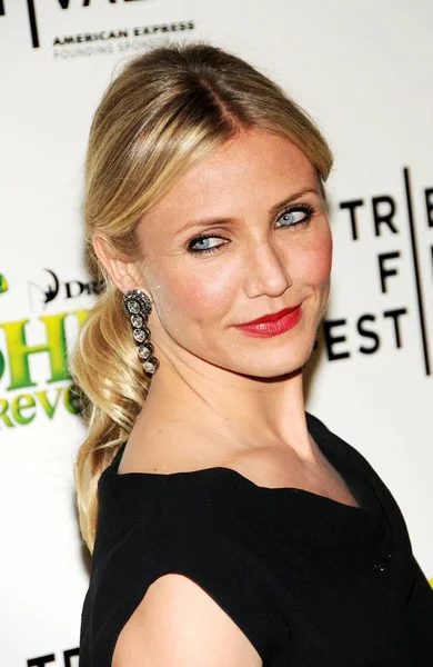 Cameron Diaz Aux Arrivées Pour Première Shrek Forever Tribeca Film — Photo