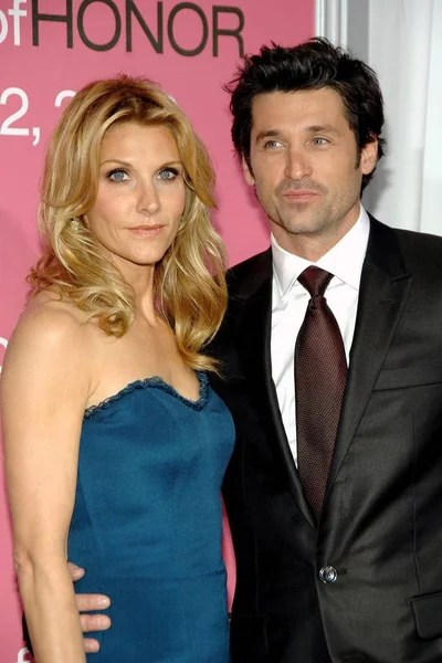 Jillian Dempsey Patrick Dempsey Bij Aankomsten Made Honor New York — Stockfoto