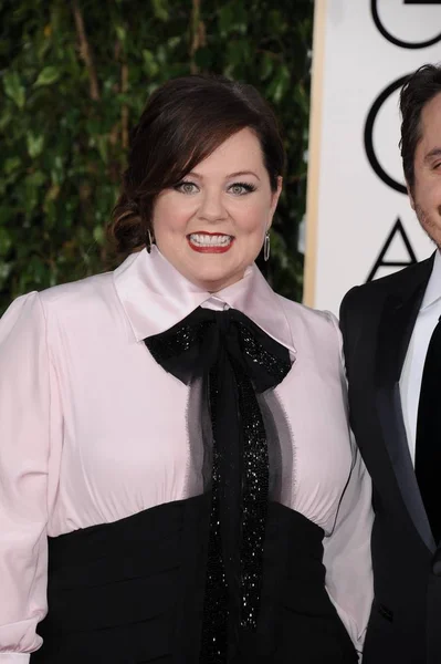 Melissa Mccarthy Chegadas Para 72Nd Annual Golden Globe Awards 2015 — Fotografia de Stock