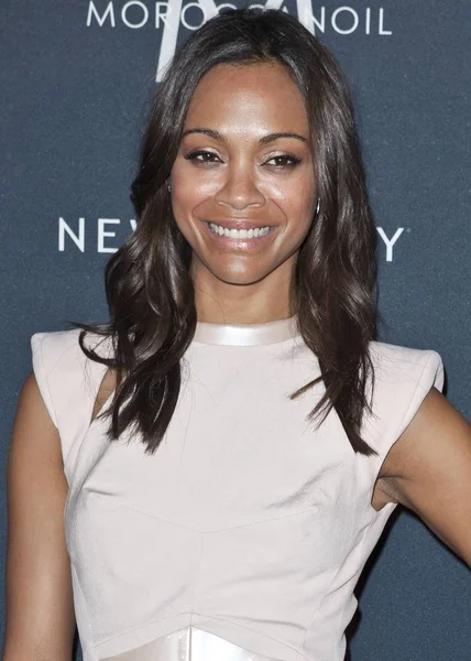 Zoe Saldana Atendimento Gen Art Fresh Faces Fashion Show Vibiana — Fotografia de Stock