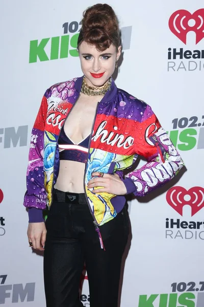 Kiesza Ruang Pers Untuk Kiis Jingle Ball 2014 Powered Line — Stok Foto