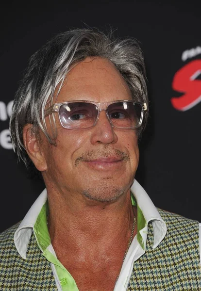 Mickey Rourke Vid Ankomst Till Sin City Dame För Att — Stockfoto