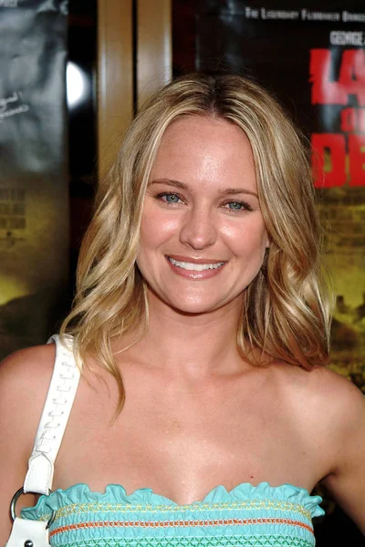 Sharon Case Érkezések George Romeros Land Dead Premiere Mann National Stock Kép