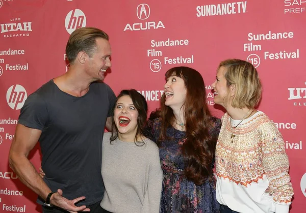 Alexander Skarsgard Bel Powley Marielle Heller Kristen Wiig Arrivals Diary Stock Photo