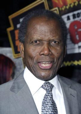 Sidney Poitier de gelen gelen Grindhouse Los Angeles Premiere, Orpheum Tiyatrosu, Los Angeles, CA, Mart 26, 2007