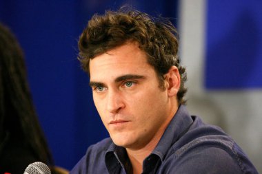 Joaquin Phoenix at the press conference for WALK THE LINE Premiere at Toronto Film Festival, Sutton Place Hotel, Toronto, ON, September 13, 2005. Photo by: Malcolm Taylor/Everett Collection clipart