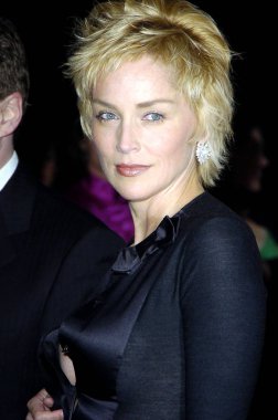 Sharon Stone, Clive Davis Grammy partisi, Beverly Hills Hotel, Beverly Hills, CA, 12 Şubat 2005 için gelenler