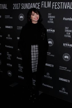 Kate Micucci Sundance Film Festivali 2017 Little Hours Premiere için gelenler, Marc-Park City Belediye Atletizm & Rekreasyon Merkezi, Park City, Ut Ocak 19, 2017. Fotoğraf: James Atoa / Everett Koleksiyonu