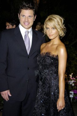 Nick Lachey, Jessica Simpson Clive Davis Grammy Partisi için gelenler, Beverly Hills Hotel, Beverly Hills, Ca, Şubat 12, 2005. Fotoğraf: Michael Germana / Everett Koleksiyonu