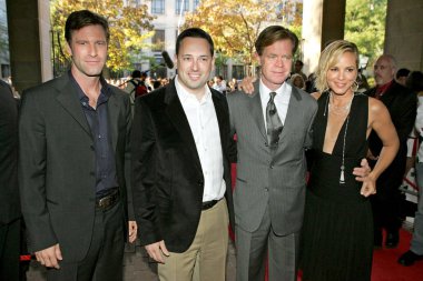 Aaron Eckhart, David Sacks, William H. Macy, Maria Bello gelenler için Gelenler Için Thank You Sigara Toronto Film Festivali Premiere Ryerson Theatre Toronto Eylül'de 9, 2005. Fotoğraf: Malcolm Taylor / Everett Koleksiyonu