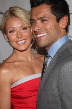Kelly Ripa, Mark Consuelos at arrivals for The Point Foundation POINT HONORS NEW YORK 3rd Annual Gala Benefit, Pierre Hotel, New York, NY April 19, 2010. Photo By: Jay Brady/Everett Collection clipart