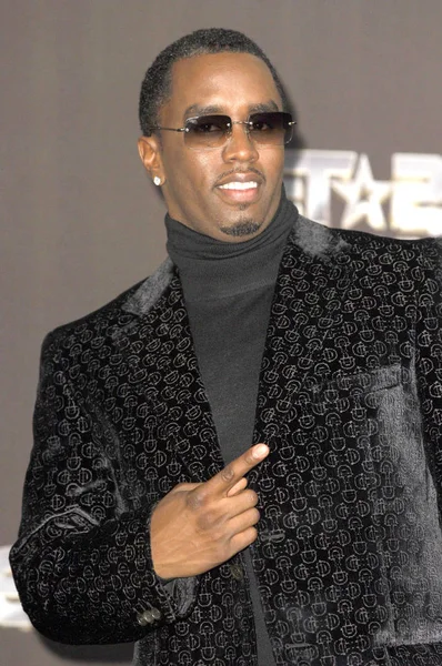 Sean Diddy Combs Press Room Bet Silver Anniversary Celebration Shrine — стоковое фото