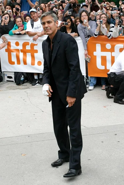 George Clooney Při Příjezdu Toronto International Film Festival Muži Kteří — Stock fotografie