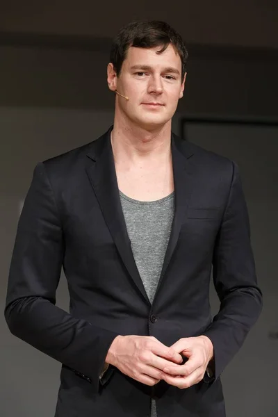 Benjamin Walker Press Conference American Psycho Cast Creative Team Meet — Stock Photo, Image