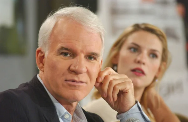 Steve Martin Claire Danes Conférence Presse Pour Première Mondiale Shopgirl — Photo