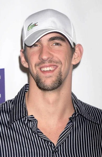 Michael Phelps Arrivals Bowlmor Lanes 70Th Anniversary Party Bowlmor Lanes — Stock Photo, Image