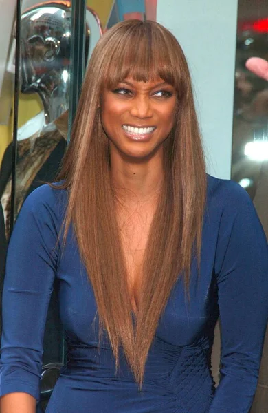 Tyra Banks Llegada Just Cavalli Flagship Store Grand Opening Party — Foto de Stock