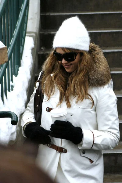 Jessica Alba Tournée Pour Sun Candids Sundance Film Festival Sundance — Photo