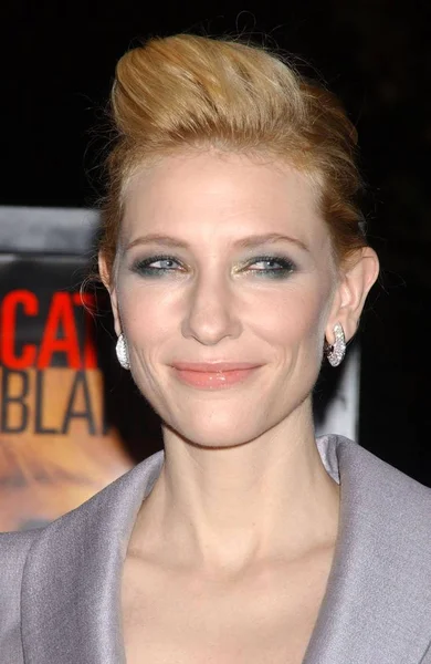 Cate Blanchett Las Llegadas Nueva York Estreno Notes Scandal Cine — Foto de Stock