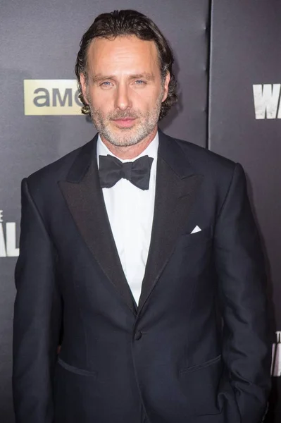 Andrew Lincoln Chegadas Para Walking Dead Season Six Premiere Madison — Fotografia de Stock