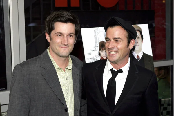 Michael Showalter Justin Theroux Arrivals Baxter Premiere Independent Film Channel — Stock Photo, Image