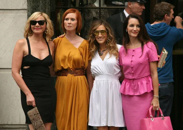 Kim Cattrall Cynthia Nixon Sarah Jessica Parker Kristin Davis Plats — Stockfoto