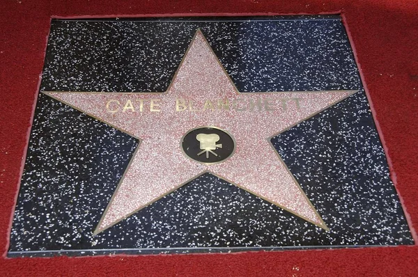Cate Blanchett Star Ceremonii Indukcji Star Hollywood Walk Fame Dla — Zdjęcie stockowe