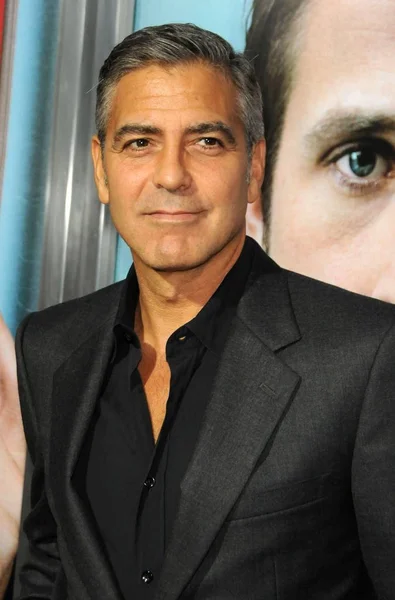 George Clooney Arrivals Ides March Screening Samuel Goldwyn Theater Ampas — Stock Photo, Image