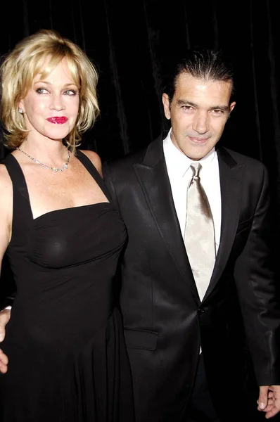 Melanie Griffith Antonio Banderas Przy Przyjazdów Dorocznych Nagród Imagen Przyjazd — Zdjęcie stockowe