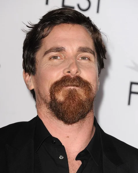 Christian Bale Chegadas Para Big Short Premiere Afi Fest Closing — Fotografia de Stock