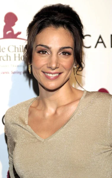 Annie Parisse Las Llegadas Para Recepción Colección Escada Primavera Verano — Foto de Stock