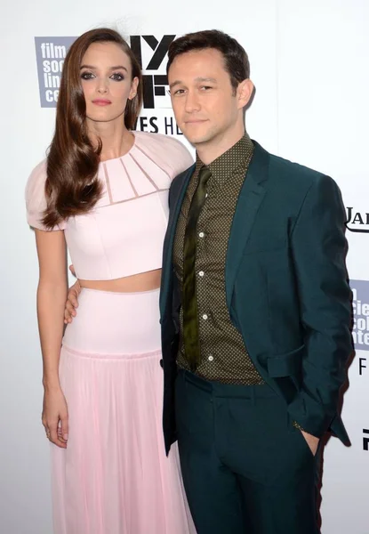 Charlotte Bon Joseph Gordon Levitt Chegadas Para Walk Premiere New — Fotografia de Stock