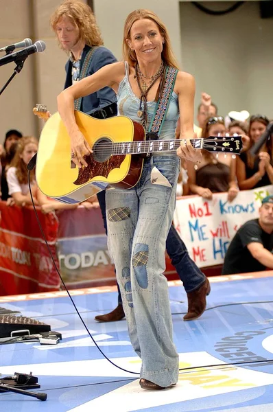 Sheryl Crow Stage Nbc Today Show Concert Sheryl Crow Rockefeller — Stock Photo, Image