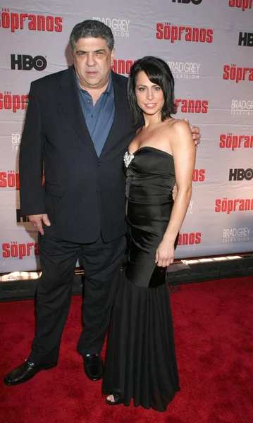 Vincent Pastore Erica Arrivals Hbo Sopranos World Premiere Screening Radio — Stock Photo, Image