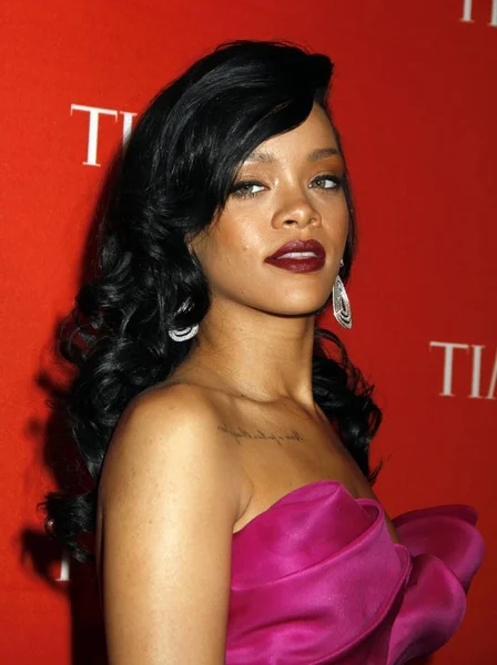 Rihanna Przy Przyjazdów Time 100 Gala Frederick Rose Hall Jazz — Zdjęcie stockowe