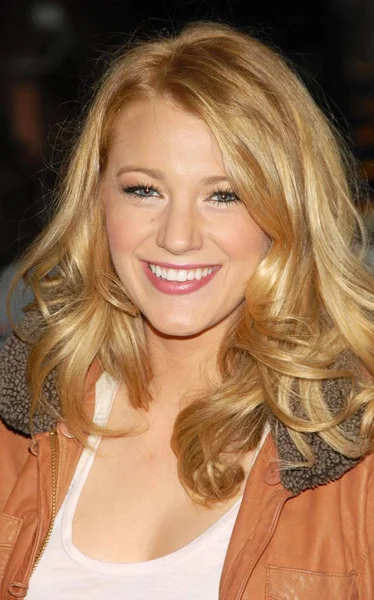 Blake Lively Talk Show Appearance Tue Late Show David Letterman Stock Picture