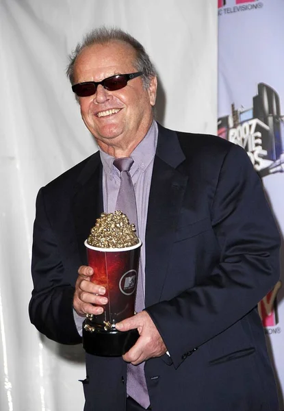 Jack Nicholson Chegadas Para Mtv 2007 Movie Awards Press Room Fotografias De Stock Royalty-Free