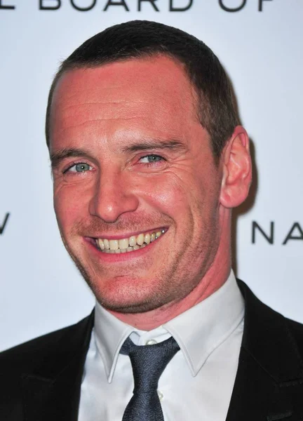 Michael Fassbender Bij Aankomsten Voor 2012 National Board Review Awards Rechtenvrije Stockfoto's