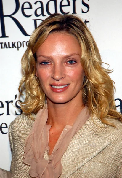 Uma Thurman Lectores Digest Luncheon Reconoce Las Compañías Cuidado Cipriani Imagen de archivo