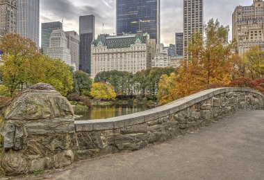gapstow Köprüsü, central park, new york City'deki manhattan simgeler biridir